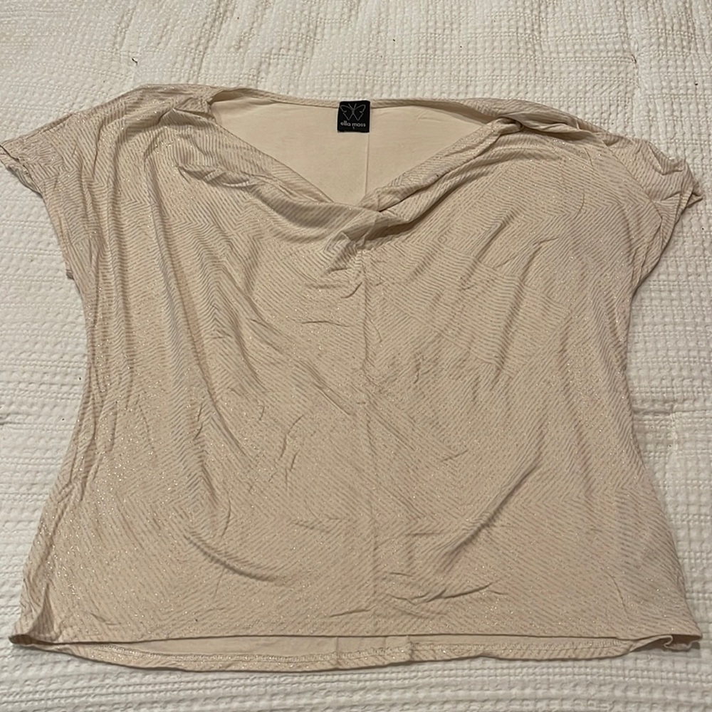 Ella Moss drape neck tee